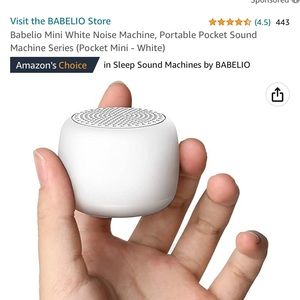 Babelio Mini White Noise Machine, Portable Pocket Sound Machine Series (Mini)